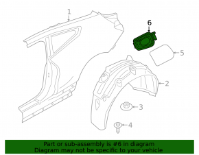 Fuel filler flap housing BMW 4 G22 G26 21-25