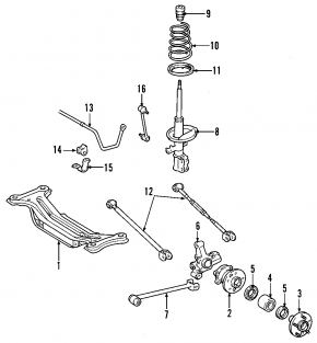 Rear subframe for Lexus RX300 98-03