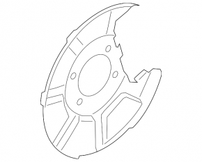 Rear right brake disc cover Hyundai Santa FE 21-23 AWD