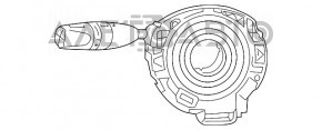Steering wheel cable Dodge Dart 13-16