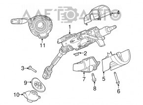 Steering wheel cable Dodge Dart 13-16