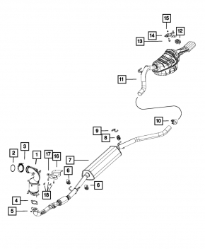 Muffler bracket Fiat 500L 14- 1.4T