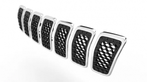 Radiator grill grill Jeep Cherokee KL 19-23 rest chrome set 7pcs