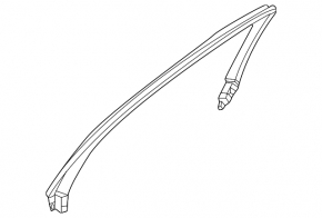 Nissan Ariya 23-26 black front right inner door frame