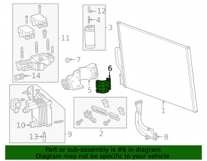 Small air conditioner dryer bracket Chevrolet Equinox EV 24-26