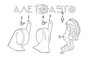 Signal low Lexus ES250 ES300h ES350 19-