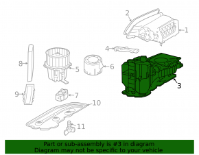 Heater assembly for Audi A4 B8 13-15