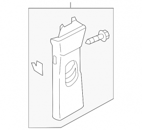 Center pillar trim upper belt left Audi Q3 8U 15-18 gray