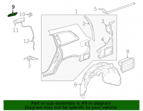 Fuel filler flap for Mercedes X167 GLS 450 580 20-26