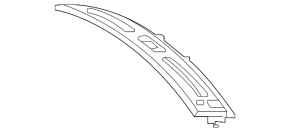 Metal roof for Mercedes H247 GLA 20-26 with panoramic windows, on the body