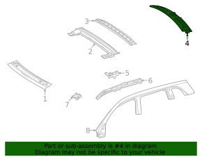 Metal roof for Mercedes H247 GLA 20-26 with panoramic windows, on the body
