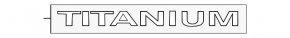 Emblem inscription Titanium tailgate Ford Ecosport 18-22