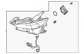 Right front headlight assembly for Mazda CX-30 20-22 LED