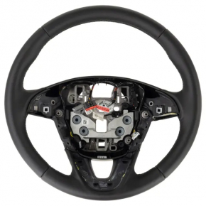 Lincoln MKZ 13-20 steering wheel, black leather, heated, scratches, tear
