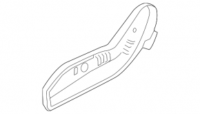 Right side passenger seat trim for Ford Edge 15-24, black, electric, type 2