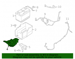 Battery support Ford Escape MK4 20-24 type 1