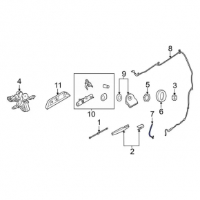 Ford Bronco Sport 2021-2025 Rear View Camera Washer Nozzle