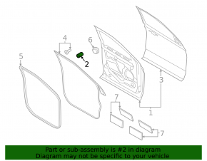 Lincoln MKC 15 Hood Bumper - On Hood