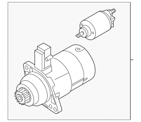 Starter for Audi TT 18-23 2.0