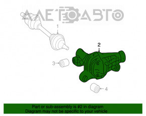 Front axle Mercedes X164 GL 3.7