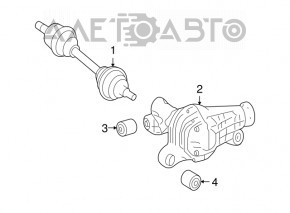 Front axle Mercedes X164 GL 3.7
