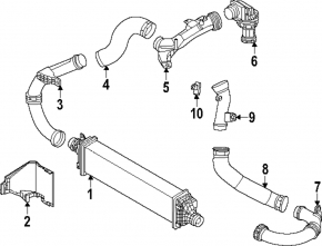 Boost sensor Nissan Rogue 22-23 1.5T on the intercooler