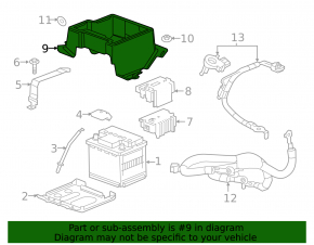 Small trunk tray for Chevrolet Volt 16-