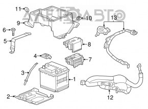 Small trunk tray for Chevrolet Volt 16-