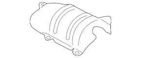 Upper rear catalytic converter guard for Lexus RX300 RX330 04-09