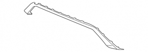 VW Atlas 21-23 front bumper molding, chrome and silver