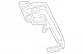 Right front wing bracket BMW X3 G01 18- lower