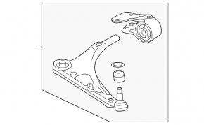 Lower control arm front right Acura MDX 14-20