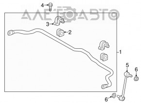 Front right stabilizer link Kia Optima 16- CTR