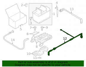 Positive battery terminal VW Passat 20-22