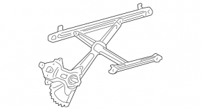 Window lift mechanism front right Toyota Sienna 11-20