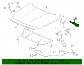 Honda Accord 18-22 Hood Lock Cover