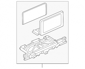 Monitor, display, navigation Audi Q5 80A 21-24 10.1"