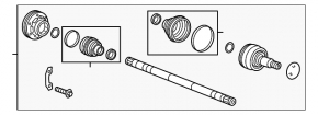 Cadillac CTS 14-19 rear right axle drive