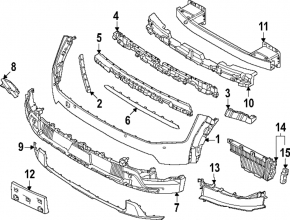 Kia EV9 24-25 Front Bumper Lip