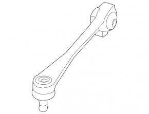 Upper front left arm Audi Q5 8R 09-17 front, torn silent block