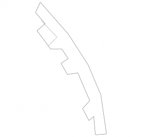 Left rear bumper reflector for Mercedes A-class V177 19-22