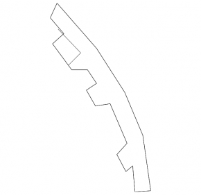 Left rear bumper reflector for Mercedes A-class V177 19-22