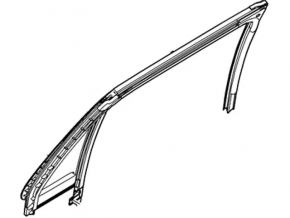 Rear left glass seal Ford Explorer 11-19 with window