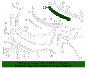 Lincoln MKX 16-18 Front Bumper Absorber