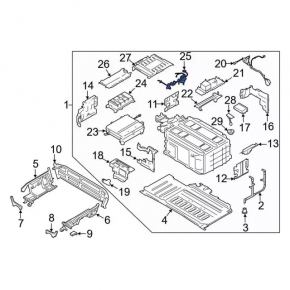 Wiring battery power relay box Ford Fusion mk5 13-20 plug-in