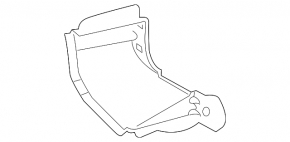 Radiator deflector right Mazda 6 14-17