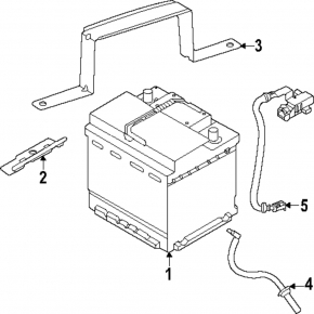 Ford Escape MK4 20-25 Hybrid Battery Mount, Plug-In Upper