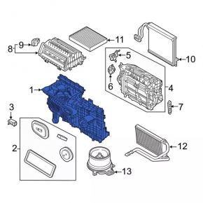 Heater assembly Ford Escape MK4 20 - broken mount