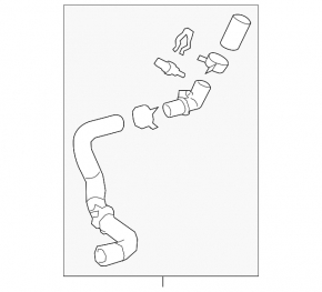 Upper cooling pipe Lexus ES300h 19-