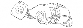 Exhaust manifold rear with catalytic converter Lexus RX350 16-22